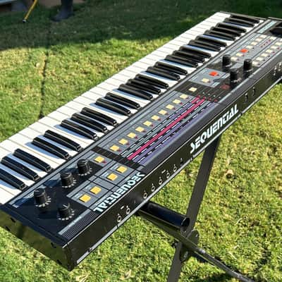 Sequential Multi-Trak 61-Key 6-Voice Polyphonic Synthesizer 1985 - 1987 - Black image 5