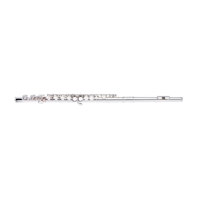 Stagg WS-FL111 Closed Hole C Offset G, Split E Flute Nickel Silver w/Soft Case, Swab, Gloves image 3