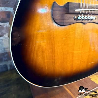 Framus Texan 5/196 Acoustic Guitar w/ Piezo & HSC (1960s - Sunburst) image 12