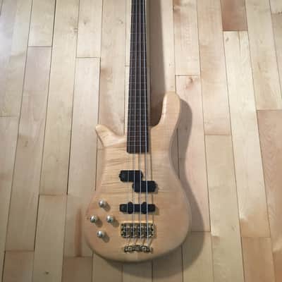 Warwick Streamer LX 4 Left Handed 1998 Flamed Maple Oil Finish image 1