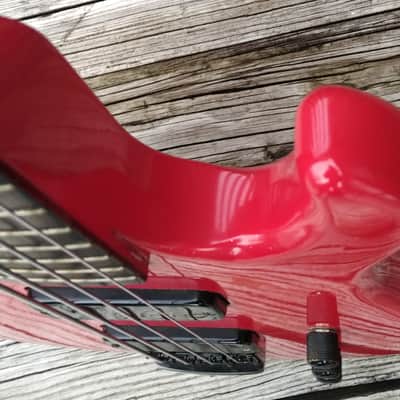 Vintage 1987 Gibson Bass IV Ferrari Red "ThunderBird In a Tuxedo" 100% Original Bass Guitar w OHSC image 10