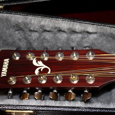 Yamaha FG-413S-12 Solid Spruce Top 12-String Acoustic Guitar Natural with TKL case image 6