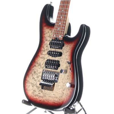 Charvel MJ San Dimas Style 1 HSH FR PF QM, Pau Ferro Fingerboard, Midnight Glow (RP) image 4