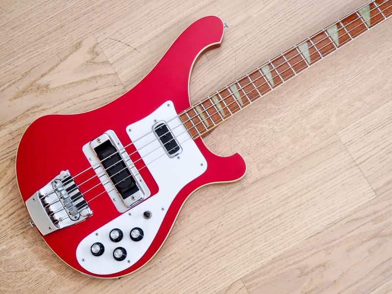 1988 Rickenbacker 4003 Vintage Electric Bass Guitar Ruby Red 100