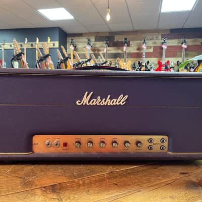 Marshall JMP 1959 Super Lead 2-Channel 100-Watt Guitar Amp Head 1973 Factory Purple Signed by Jim Marshall image 20