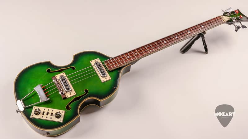 Greco 971 Violin Bass Green Sunburst circa 1968 | Vintage Made in Japan image 1