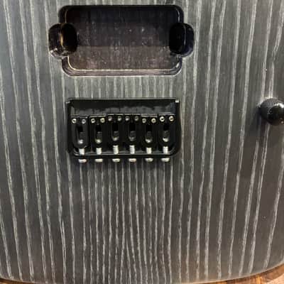 Partially Loaded Telecaster Body - Satin Black with White Dog Hair - Ash image 4