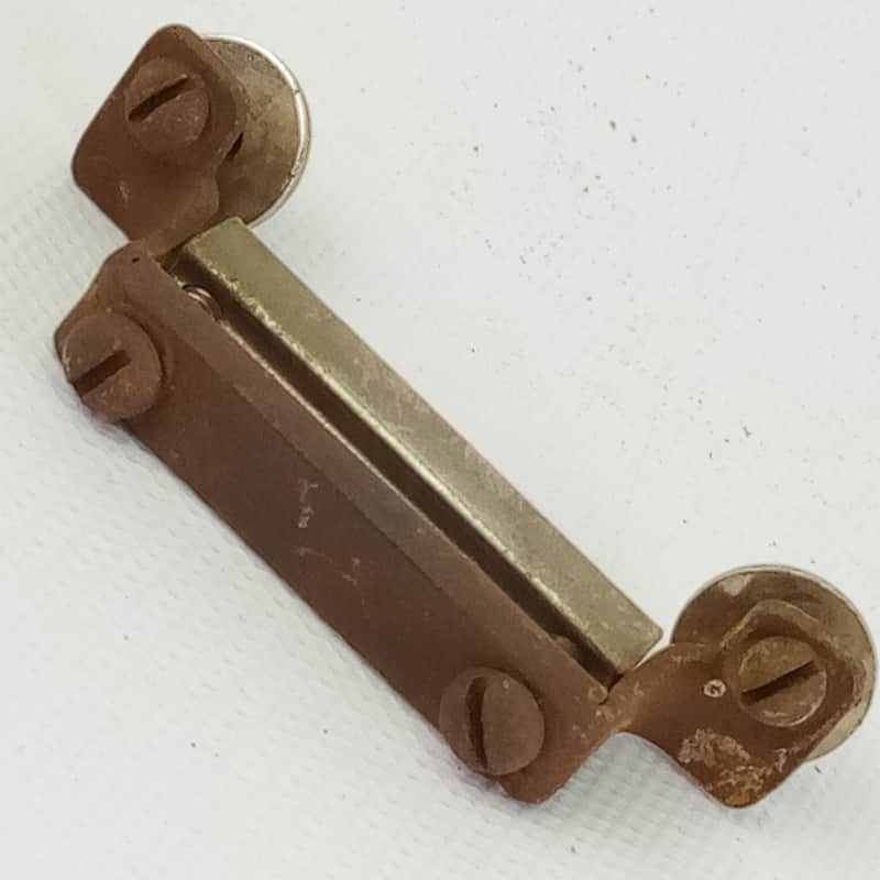 Gretsch 1 15/16"Snare Drum Butt Plate Nickel Broadkaster40s Square Clamp Vintage image 1