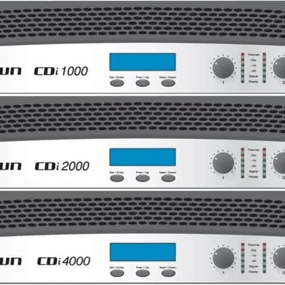 Crown CDi 4000 Two-Channel, 1200-Watt @ 4Ω, 70V/140V Power Amplifier image 2