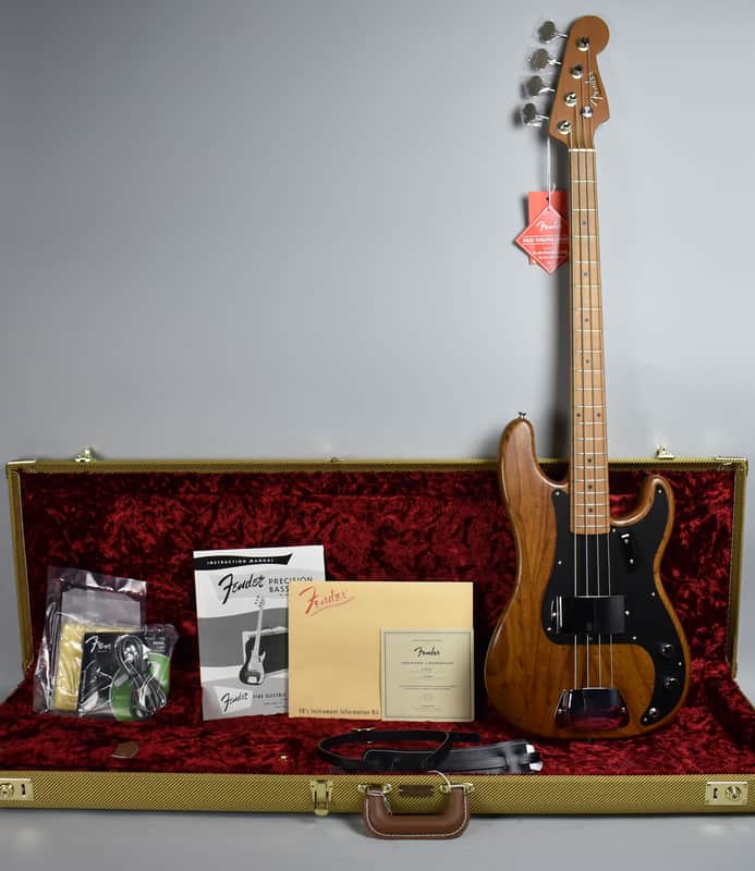 2017 Fender '58 Precision Bass Limited Edition Roasted Ash Electric Guitar OHSC image 1