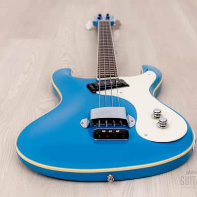 2006 Mosrite USA Custom Shop Ventures Model Bass 1963 Vintage Reissue California Blue w/ Case, COA image 12