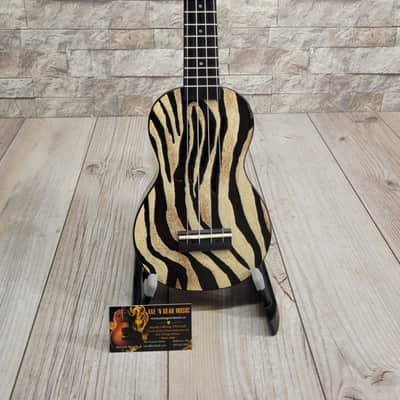 Mahalo #MA1ZE - Art Series II, Soprano Uke, Zebra image 2