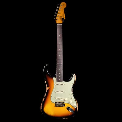 2024 Fender 1960 Stratocaster Heavy Relic - Faded Aged 3-Color Sunburst image 3