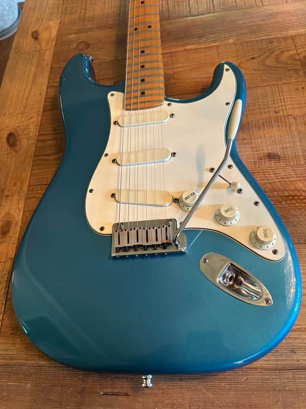 Fender Strat Plus Lace Sensors TBX Wilkinson SPLIT NUT Schallers 1988 - Lake Placid Blue image 1