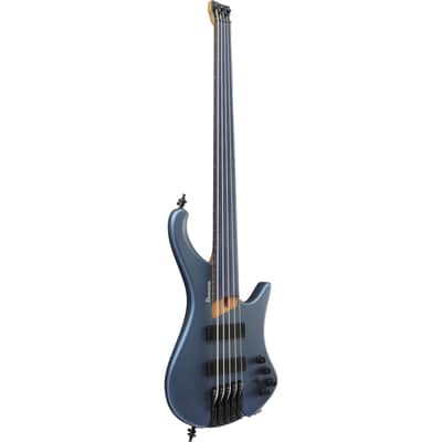 Ibanez Bass Workshop EHB1005F-AOM Fretless Arctic Ocean Matte - 5-String Electric Bass image 3