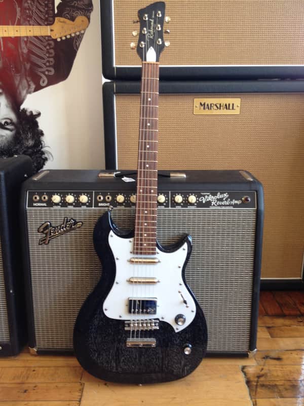 Godin Richmond Belmont Electric Guitar Black Transparent image 1