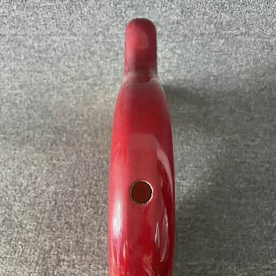Transparent Red Basswood 5 String PJ Bass Body image 4