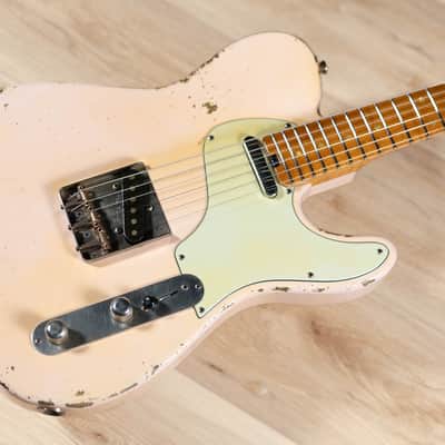 Shabat Lion Swamp Ash T-Style w/ Flame Maple Neck & Lollar Special T's – Shell Pink image 9