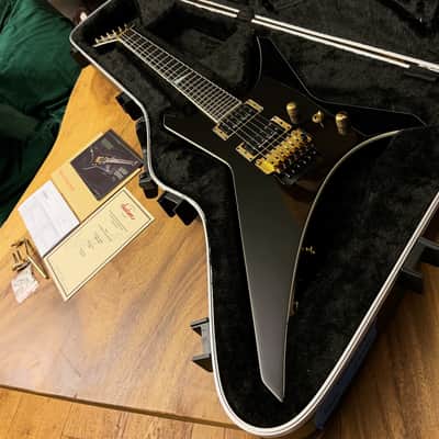 Jackson USA Warrior Custom Shop 2014 JCS Special Edition Slab Body, Black & Gold - Seymour Duncan Black Winter Pickups image 3