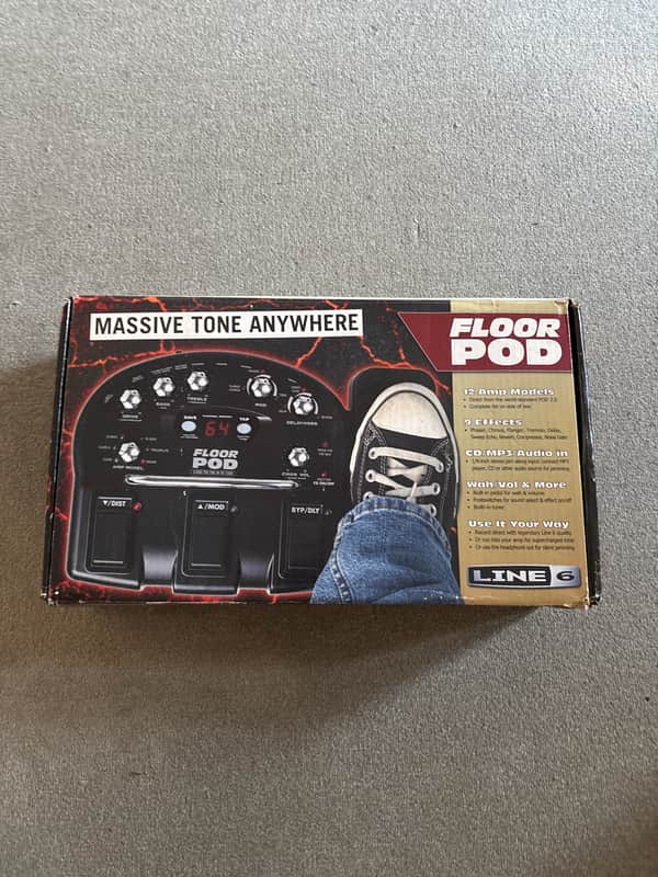 Line 6 Floor POD Guitar Multi-Effects Pedal with Original Box & Power Supply image 1