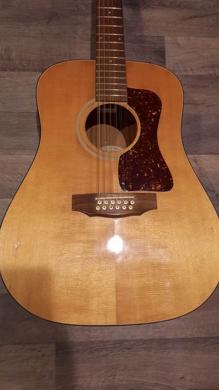 Guild D-25-12 - Natural Early 90s Westerly USA | Reverb