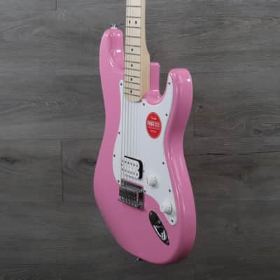 Squier Sonic Stratocaster HT Single Humbucker Guitar Flash Pink! image 4