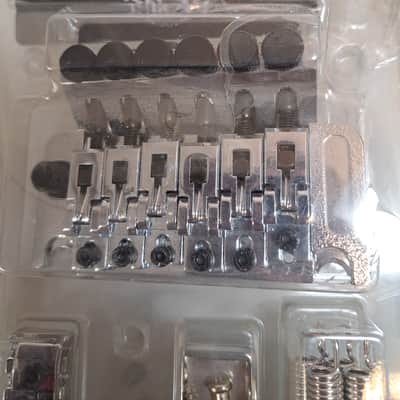 Mighty Mite Floyd Rose Style Double Locking Tremolo System Electric Guitar Bridge -Chrome- In Original Pkg image 2