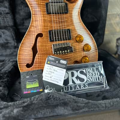 PRS Wood Library DGT Semi-Hollow David Grissom Signature Rosewood Neck! Flamed Maple 10-Top Smoked Black Hardware - Copperhead 418148 image 13