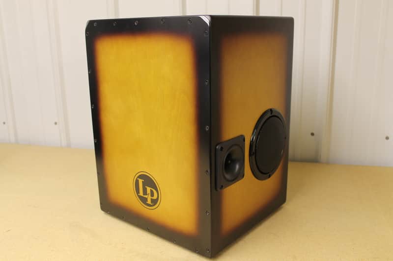 Latin Percussion LP1440 LP Bluetooth Mix Cajon Tobacco Burst Customer Return image 1
