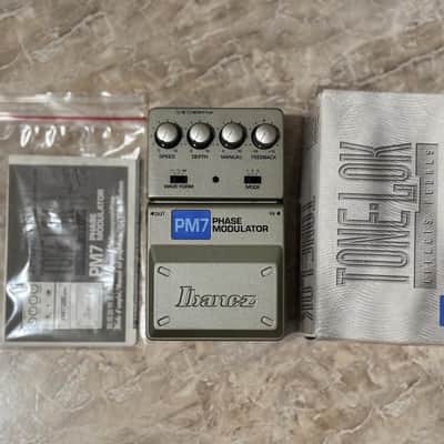 Ibanez PM7 Phase Modulator [NOS - New Old Stock] ToneLok Series - Grey Silver with Box and Manual image 4