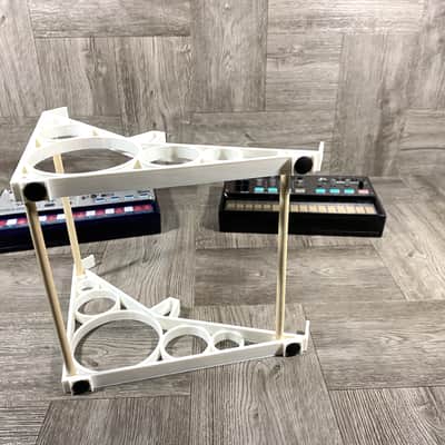 DUAL Stand for KORG Volca FM / Sample / Keys / Modular / Bass / Beats - WHITE - by KZcraftworks USA image 7