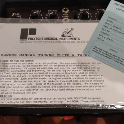 Polytone TAURUS ELITE 125w Amp image 9