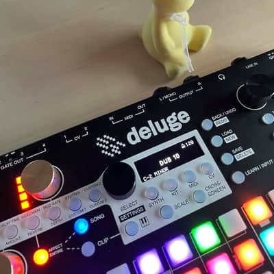 Synthstrom Audible Deluge 64-Voice Desktop Synthesizer with OLED Display 2022 - Present - Black image 4