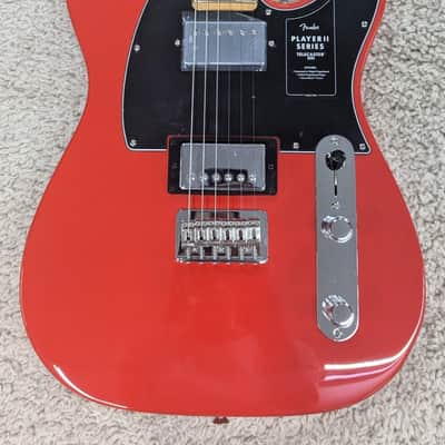 Mint Fender Player II Telecaster HH Elec guitar, Maple Fingerboard, Coral Red - MIM image 3