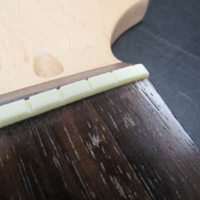 Unbranded Paddle Style 21 Fret, Right Hand, Rock Maple / Rosewood Electric Guitar Neck image 6
