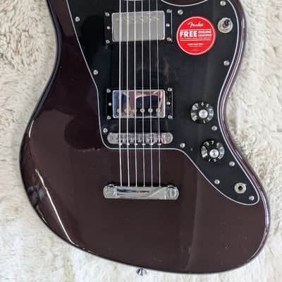 Squier Paranormal Baritone Jazzmaster HH, Laurel board, Black Pickguard, Oxblood image 3