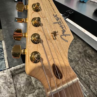 2019 Fender American Professional Stratocaster Olympic White w/ Lace Sensors & Gold Hardware OHSC image 14