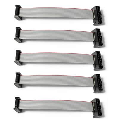 5Pcs set Eurorack Power Ribbon IDC Cable 10-16 Pin 10cm Length image 1