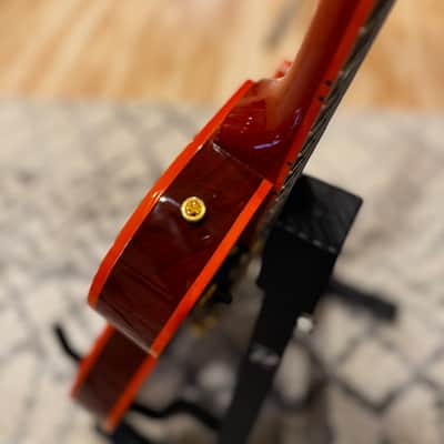 Gibson Custom Shop M2M Orange Widow Les Paul Custom Figured image 9