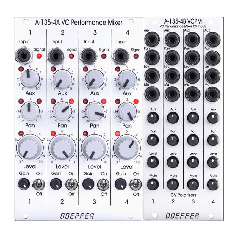 DOEPFER A-135-4A - A-135B VOLTAGE CONTROLLED PERFORMANCE MIXER MODULES : BRAND NEW :  [DETROIT MODULAR] image 1
