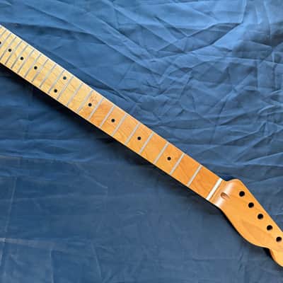 BMC Guitar Neck Tele® Telecaster® 22 Fret Roasted Maple With Maple Fingerboard Nitro Lacquer Rounded Fret Ends 2025 - 9.5 Radius   [TN107] image 1