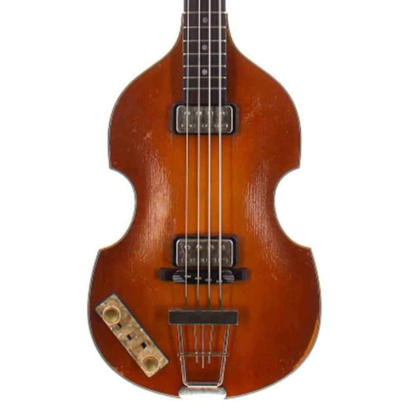 Hofner Violin Bass 1963 Relic Left Handed w/Case - Sunburst image 1