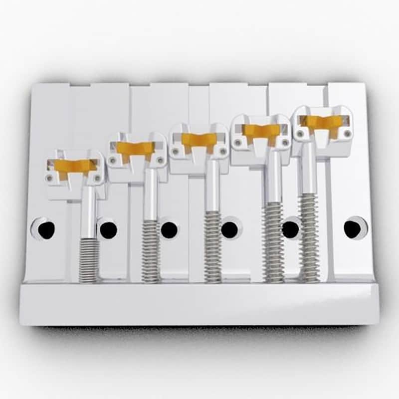 Hipshot 5 string KickAss Bass Bridge Chrome. image 1