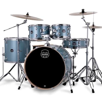Mapex VE5295FTC Venus Rock Shell Pack, 22" Bass Drum, Aqua Blue Sparkle image 2