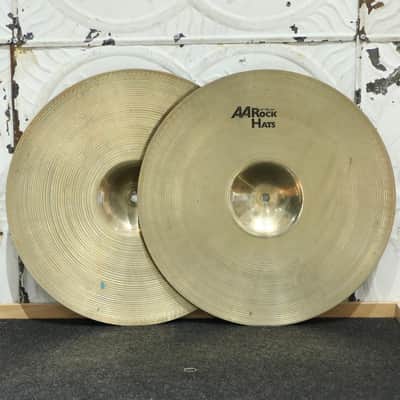 Used Sabian AA Rock Hi-Hat Cymbals 14in (1313/1422g) image 2