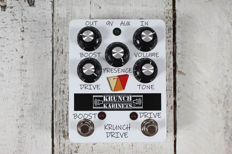Krunch Kabinets Krunch Drive Pedal Electric Guitar Overdrive/Boost Effects Pedal image 1