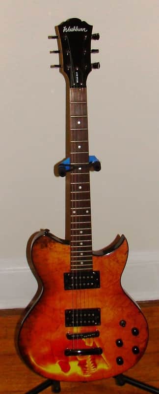 Washburn WI16 G12 Idol Solar Skull - Rare Guitar image 1