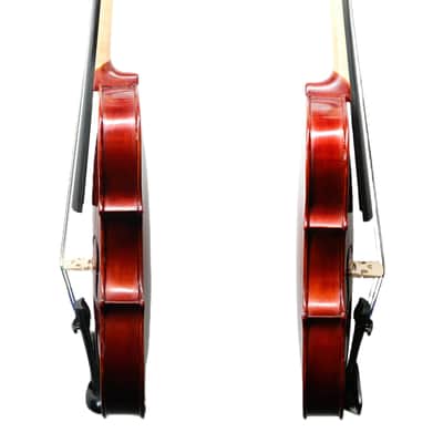 Handmade1/4 Violin Outfit–Italian Spruce,One Piece Back, Sweet Tone, Case&Bow image 4