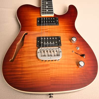 G&L ASAT Deluxe Semihollow with Birdseye Maple Neck - Tobacco Sunburst (2000) image 3