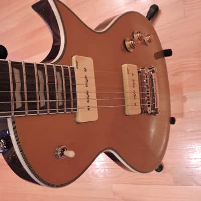 ESP ltd EC-256p  Gold top guitar with P90-style pickups. image 6